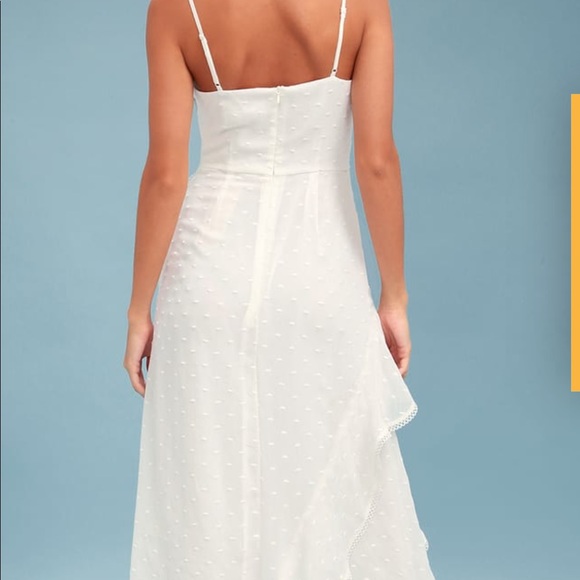 HIDEAWAY WHITE SLEEVELESS MIDI DRESS - Picture 3 of 6